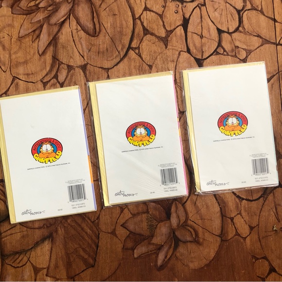 Vintage Easter Cards (NEW) French cartes Pâques vintage Garfield (x3) - Picture 10 of 11